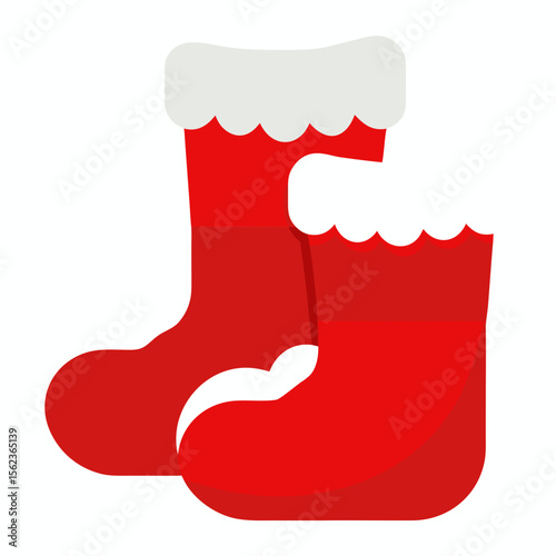 christmas sock isolated on white background