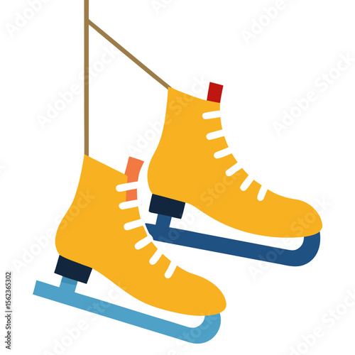 ice skates isolated on white background