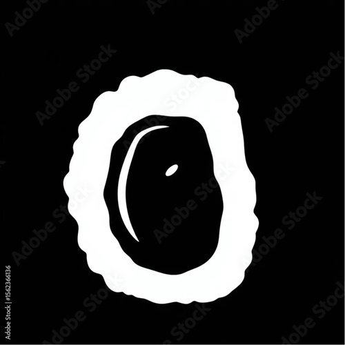 A single sesame seed on a sushi roll