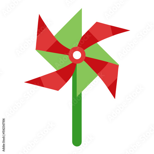 colorful pinwheel isolated on white