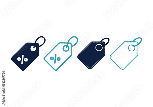 Discount tag icon, percentage icon