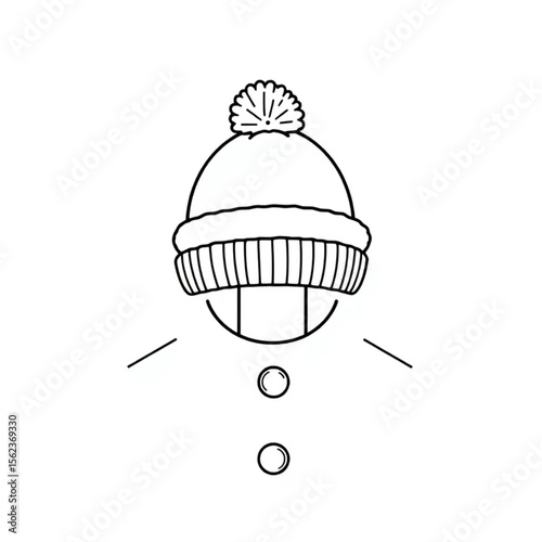 A woollen hat on a coat peg