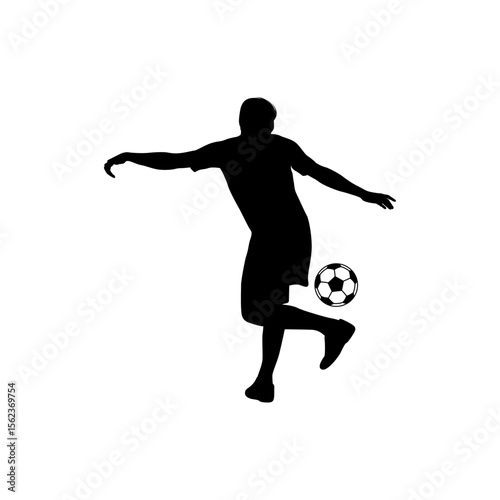 Football Sport Silhouettes in various positions Vector