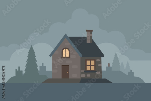 smoke from the chimney