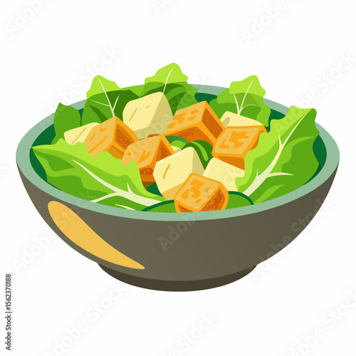 vegetable salad with cheese