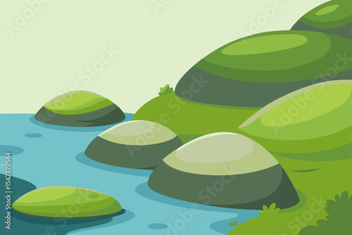 frog in the pond