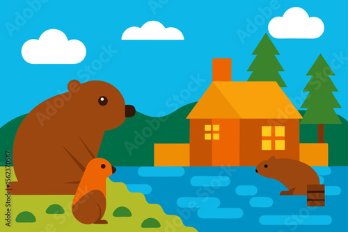 bear in the forest