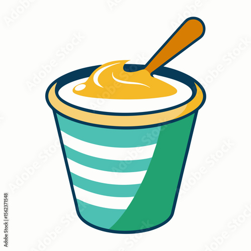 paper cup with straw