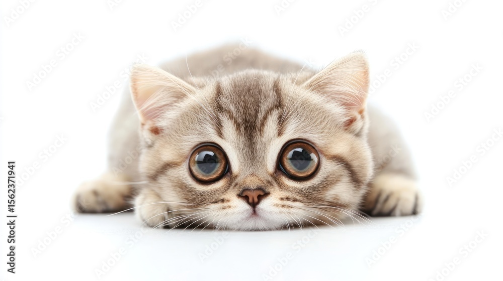 Fototapeta premium Cute kitten, big eyes