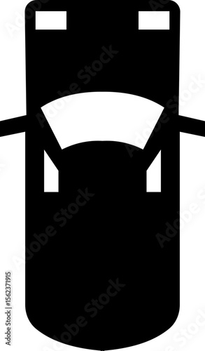 Cars icon from above, top view isolated. Modern urban civilian vehicle. View from the bird's eye. Realistic design. Flat style vector. traffic, automobile transportation. Transport service concept.