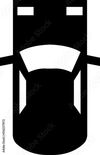 Cars icon from above, top view isolated. Modern urban civilian vehicle. View from the bird's eye. Realistic design. Flat style vector. traffic, automobile transportation. Transport service concept.