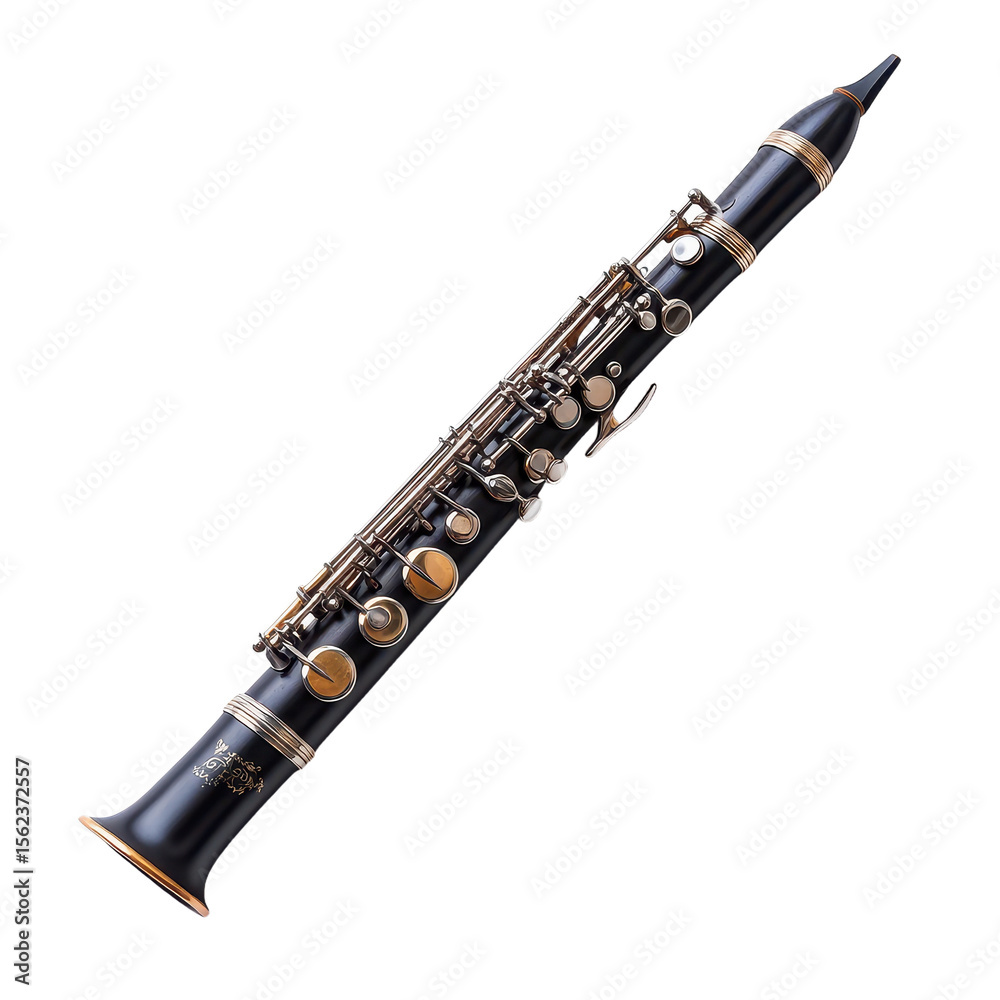 Naklejka premium Clarinet isolated on transparent background