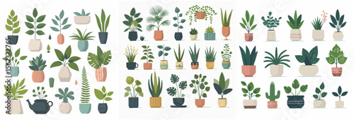 flower pot flat design vector