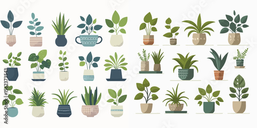 flower pot flat design vector