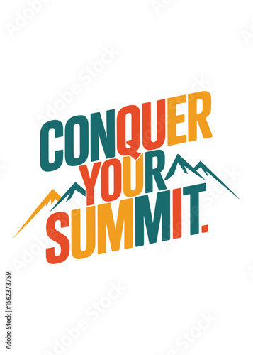 Mountain Climbing Day Typography T-Shirt Design