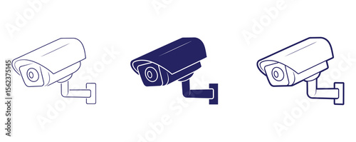 Security camera vector, video surveillance, cctv sign.CCTV Camera Security Sign Symbol Icon Design Vector