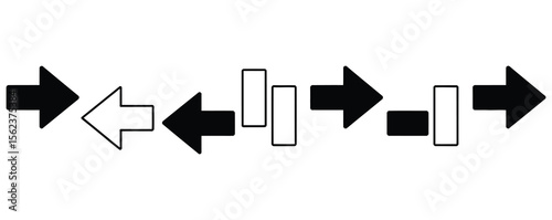 Arrow icon vector set. Vector isolated illustration.Black vector arrows collection. Arrow. Cursor. Arrow vector icon.Set different arrows or web 