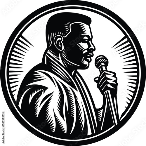 Retro woodcut illustration vector of a person in a gas mask ,epidemic, safety, dust, toxic, steampunk