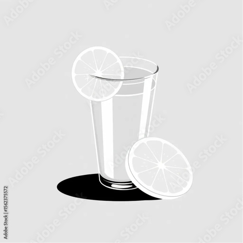 A glass of orange juice with a slice of lemon