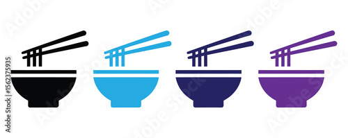 Noodle icon, Noodle sign vector for web site Computer and mobile app.Mortar pestle icon set in black and blue colors on white background