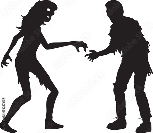 man and woman halloween ghost