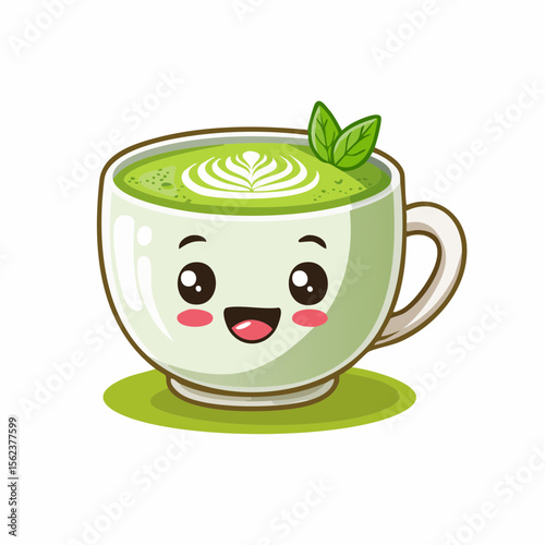 Icône personne tasse de matcha