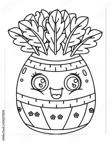 Cute Kawaii Coloring Pages – Fun and Easy Printable Line Art for Kids and Adults, Kawaii Fun Coloring Sheets, Simple and Sweet Line Art for Relaxation, Print