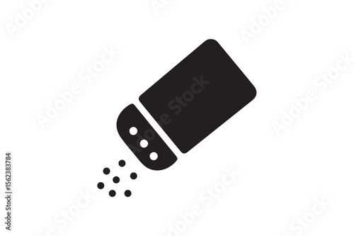 Salt logo icon silhouette illustration on white background.