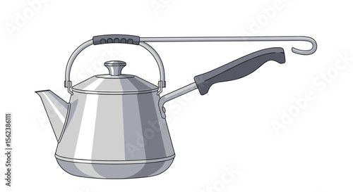 Stylish Stainless Steel Tea Kettle with Comfortable Handle for Easy Pouring