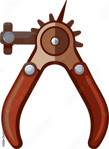  leather punch, cartoon