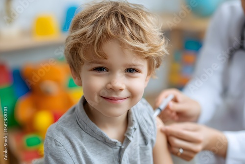 Child Receiving Vaccine at Pediatric Visit