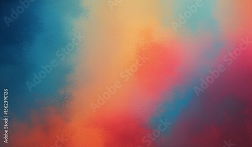 Black blue orange red abstract grainy poster background vibrant color wave dark noise texture cover header design





