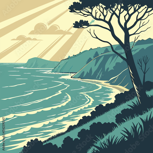 Sunset at the beach