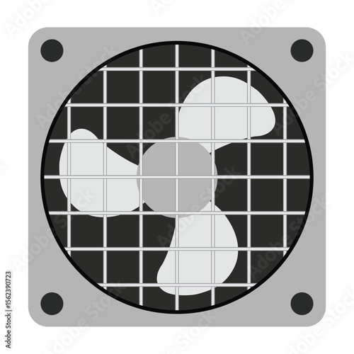 Industrial ventilation fan, ideal for cooling, air circulation, and exhaust systems in factories, workshops, or commercial spaces.