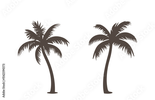 vector silhouette trees