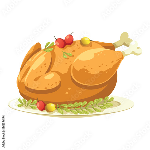 happy thanksgiving day icon with-turkey label-basket pumpkin hat vector design