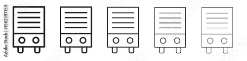 Air purifier icon isolated silhouette on white background. Vector illustration.