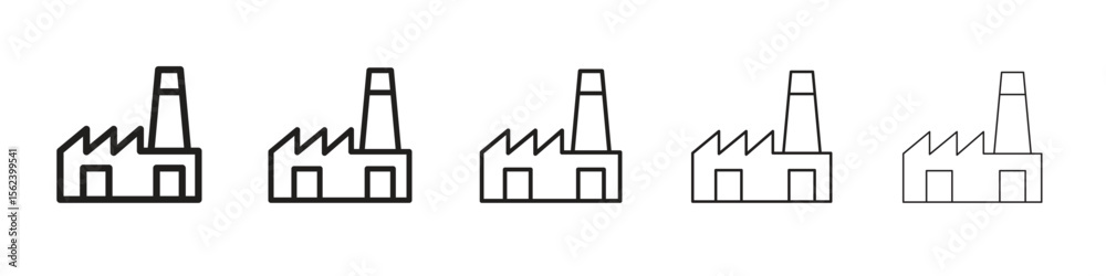 Factory icon vector, Symbol, logo illustrations Factory icon vector, Symbol, logo illustrations