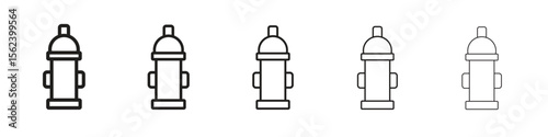 Fire hydrant icon vector, Symbol, logo illustrations