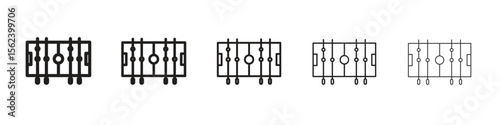 Foosball icon isolated silhouette on white background. Vector illustration.