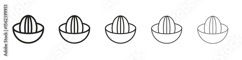 Hand Juicer icon isolated silhouette on white background. Vector illustration.