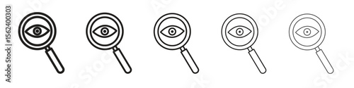 Investigation icon isolated silhouette on white background. Vector illustration.
