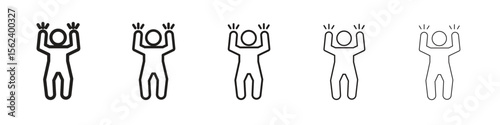 Irritated human icon isolated silhouette on white background. Vector illustration.