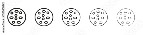 Leukemia icon isolated silhouette on white background. Vector illustration.