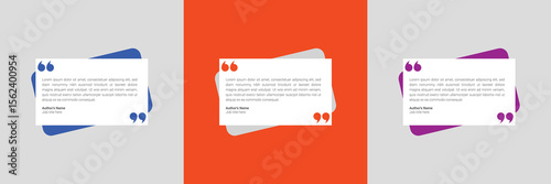 Modern testimonial quote box template for social media and customer reviews. Editable vector design. Communication or suggestion testimonial in chat bubble design. Bubble testimonial banner, quote.