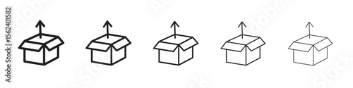 Product release icon isolated silhouette on white background. Vector illustration.
