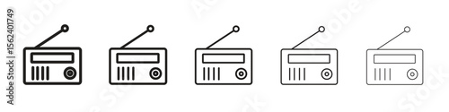 Radio icon vector, Symbol, logo illustrations