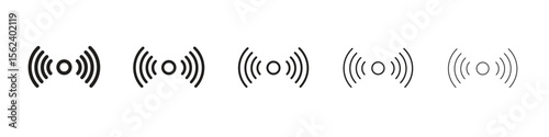Sensor icon isolated silhouette on white background. Vector illustration.