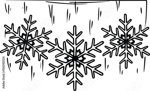 Frosty ice crystal backdrop