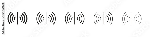 Sensor icon isolated silhouette on white background. Vector illustration.